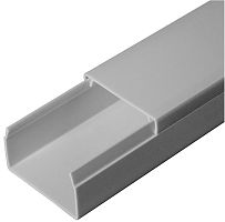 Кабель-канал Промрукав 40x25мм (2000мм) серый (уп. 30м). картинка